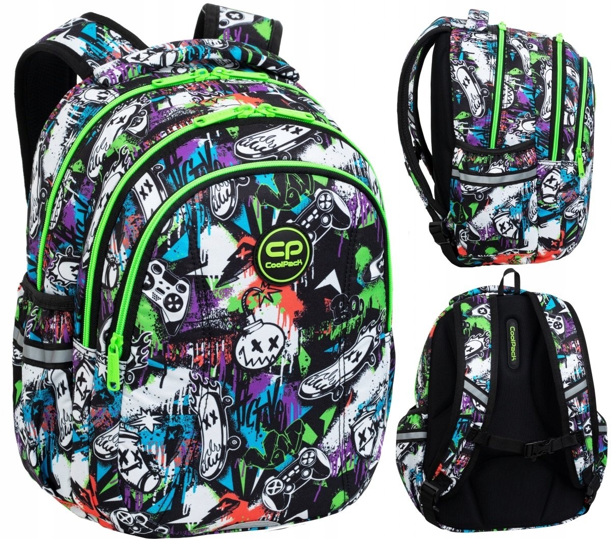 Školský batoh CoolPack JOY S 21L s motívom graffiti